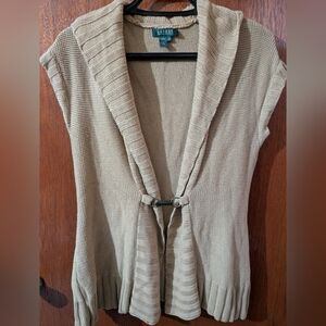 Ralph Lauren Tan Knit Sweater Vest